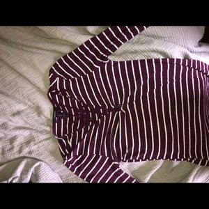 super soft forever 21 long sleeve striped tee